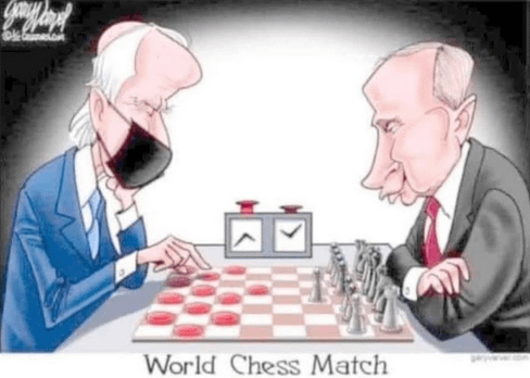 Biden Putin chass match